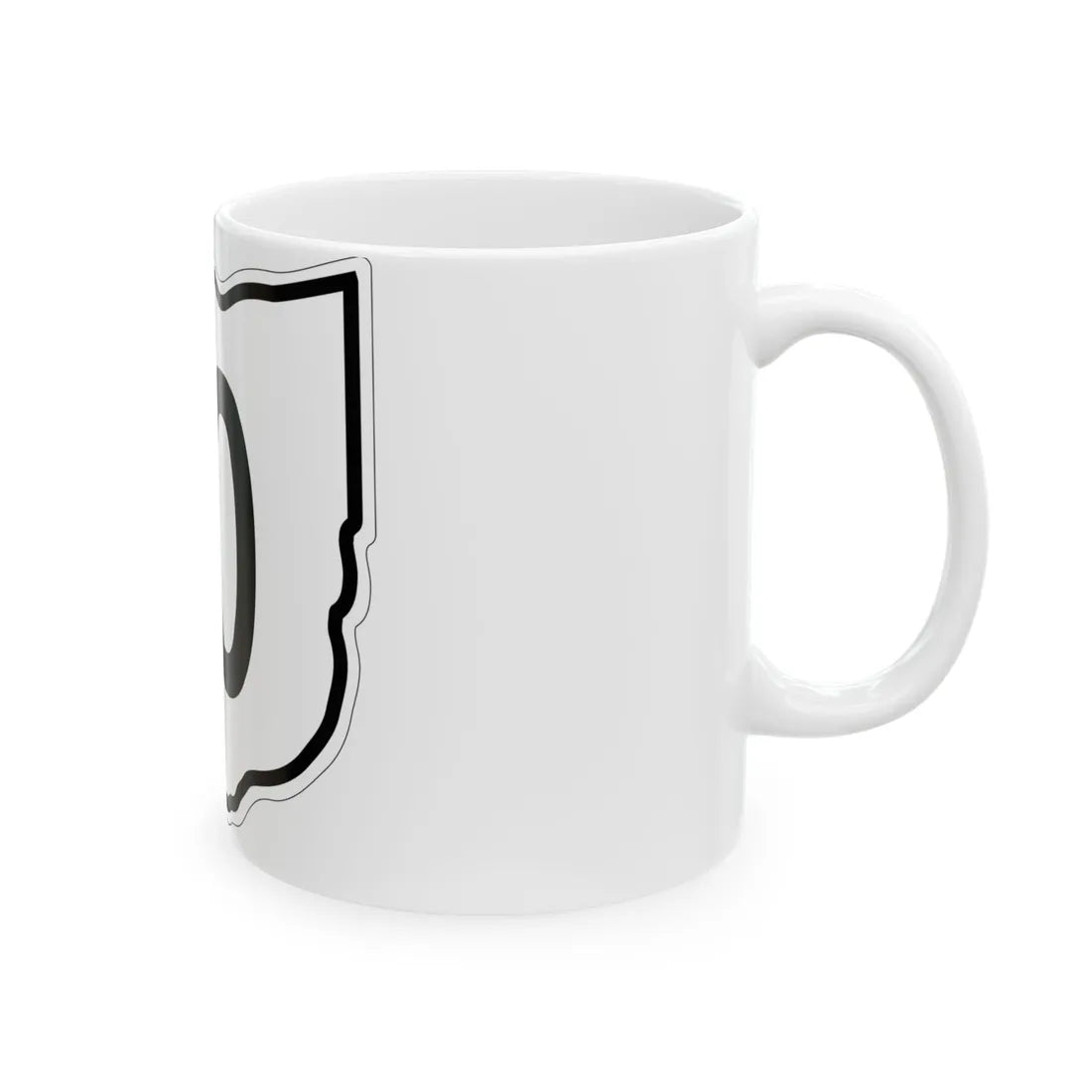 OH-10 1960 (Ohio) (Road Sign) White Coffee Mug - Go Mug Yourself