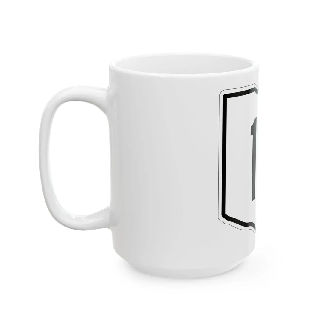 OH-10 1960 (Ohio) (Road Sign) White Coffee Mug - Go Mug Yourself