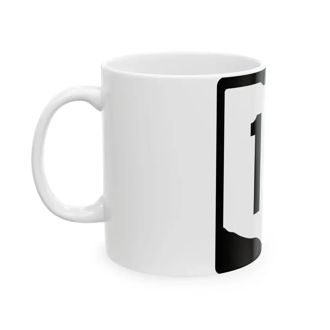 OH-10 (Ohio) (Road Sign) White Coffee Mug - Go Mug Yourself