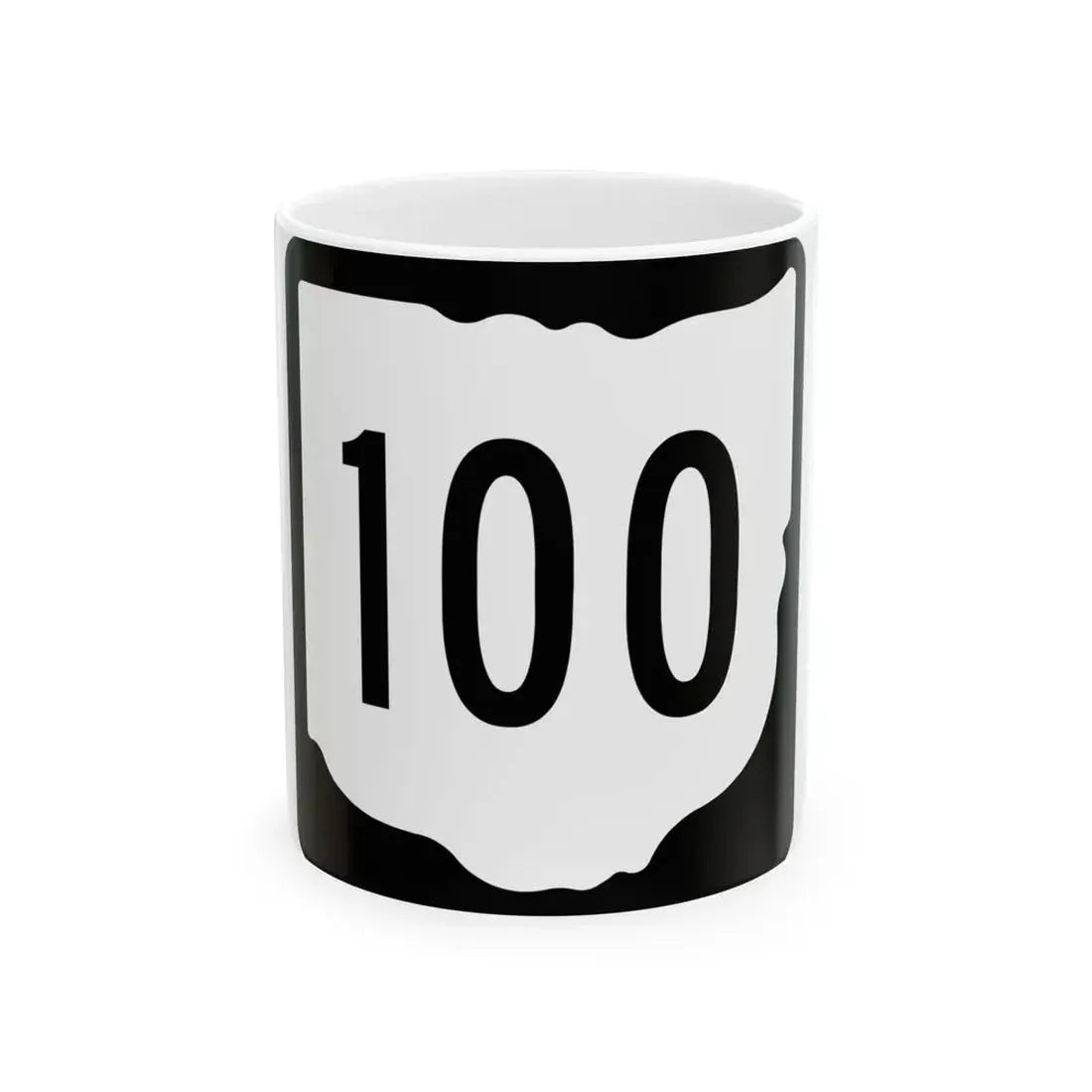 OH-100 1967 (Ohio) (Road Sign) White Coffee Mug 11oz - Go Mug Yourself