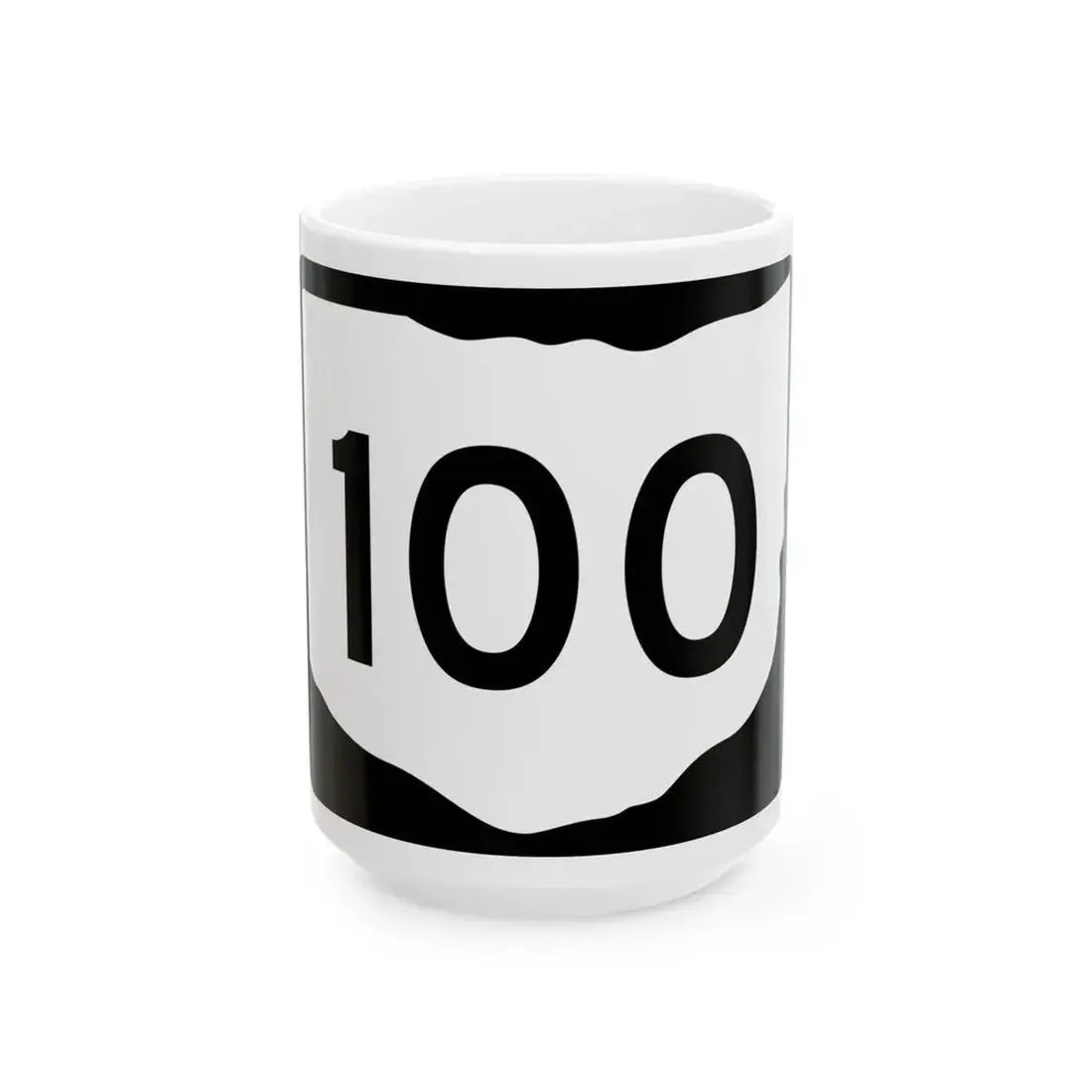 OH-100 (Ohio) (Road Sign) White Coffee Mug 15oz - Go Mug Yourself