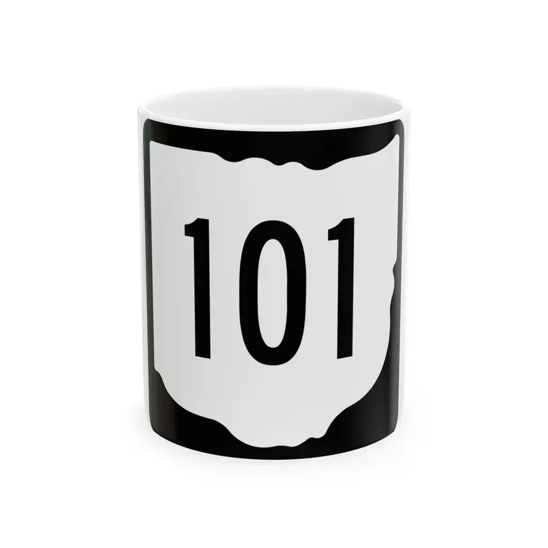 OH-101 1967 (Ohio) (Road Sign) White Coffee Mug 11oz - Go Mug Yourself