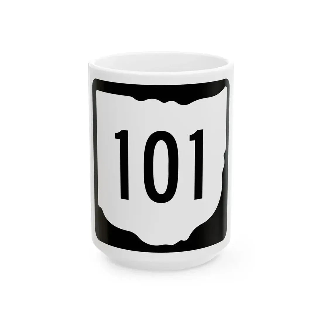 OH-101 1967 (Ohio) (Road Sign) White Coffee Mug 15oz - Go Mug Yourself