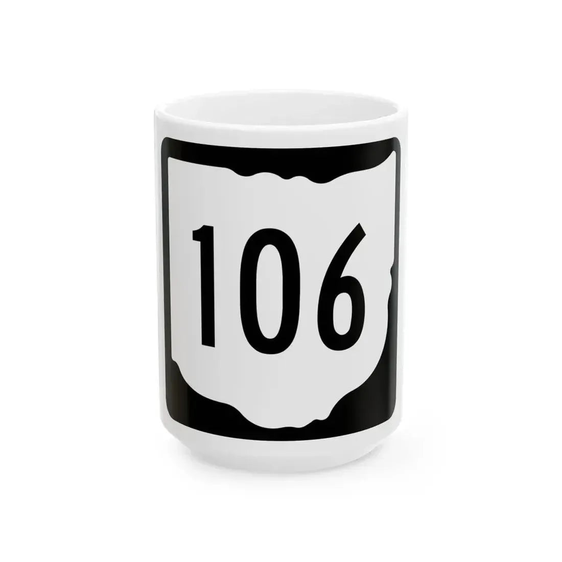 OH-106 1967 (Ohio) (Road Sign) White Coffee Mug 15oz - Go Mug Yourself