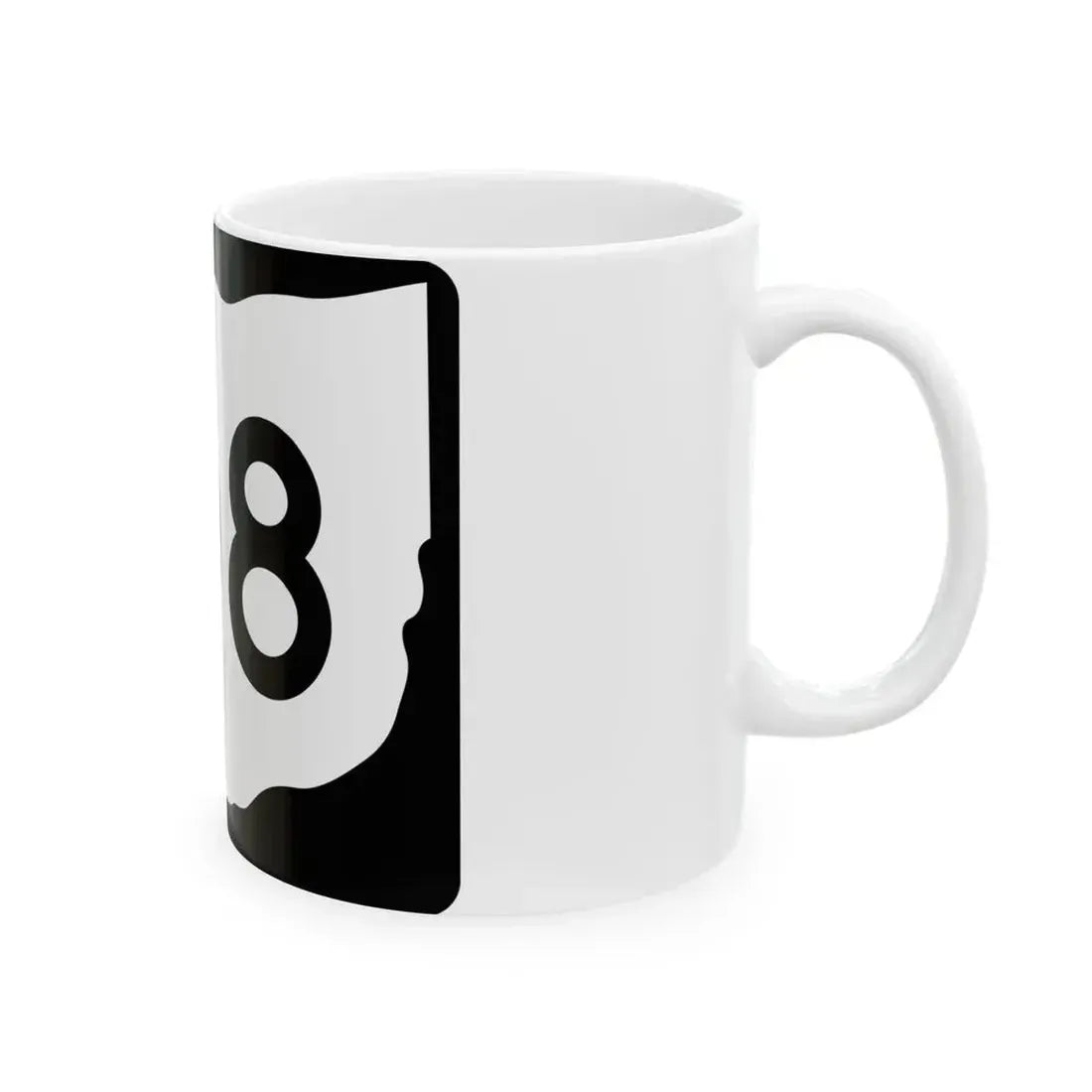 OH-108 (Ohio) (Road Sign) White Coffee Mug - Go Mug Yourself