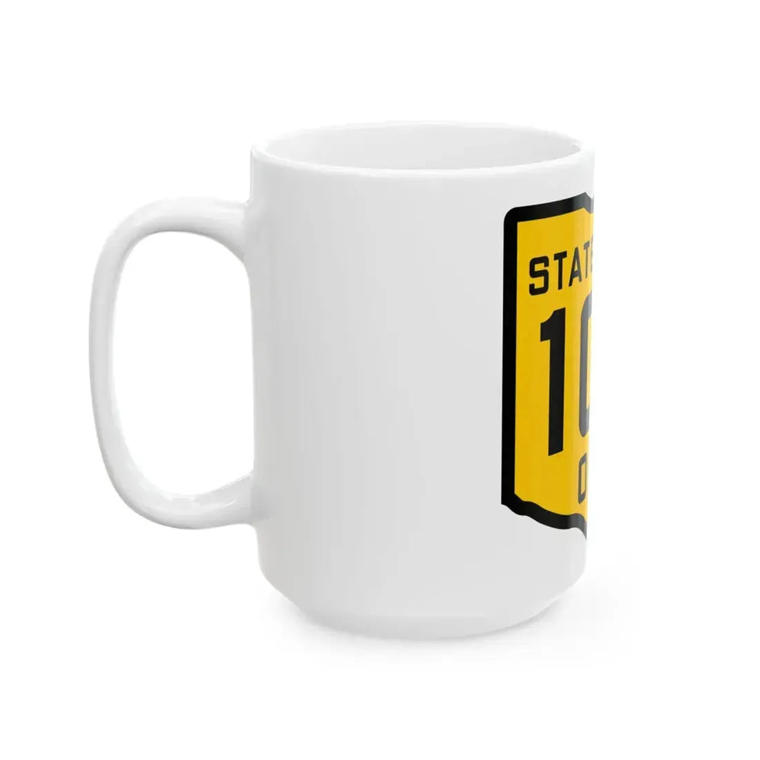 OH-109 1920 (Ohio) (Road Sign) White Coffee Mug - Go Mug Yourself