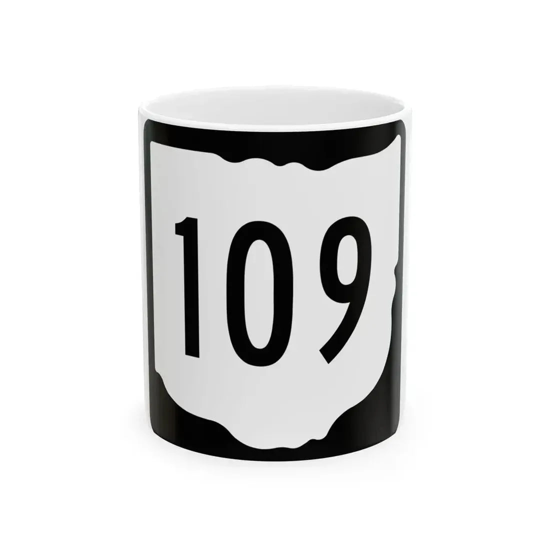 OH-109 1967 (Ohio) (Road Sign) White Coffee Mug 11oz - Go Mug Yourself