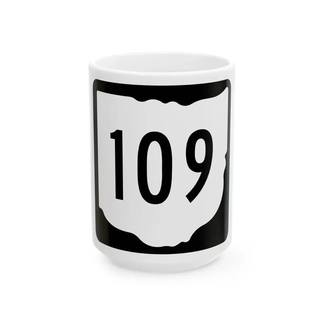 OH-109 1967 (Ohio) (Road Sign) White Coffee Mug 15oz - Go Mug Yourself