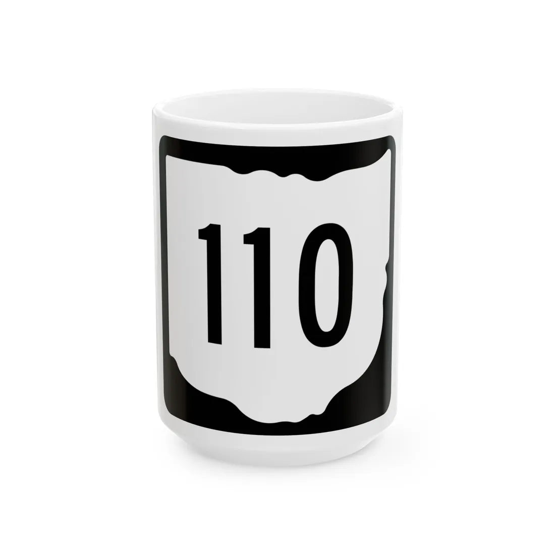 OH-110 1967 (Ohio) (Road Sign) White Coffee Mug 15oz - Go Mug Yourself