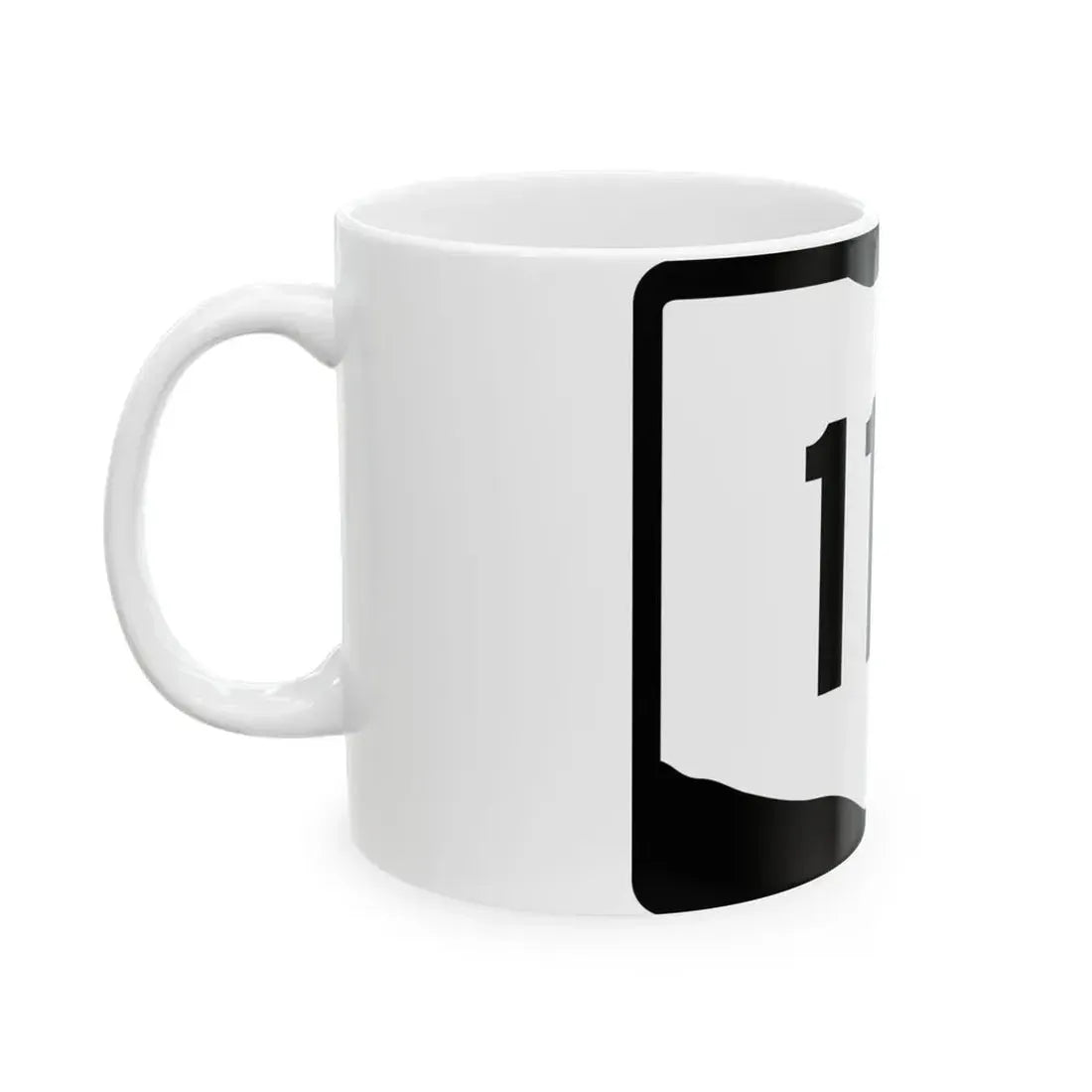 OH-110 (Ohio) (Road Sign) White Coffee Mug - Go Mug Yourself