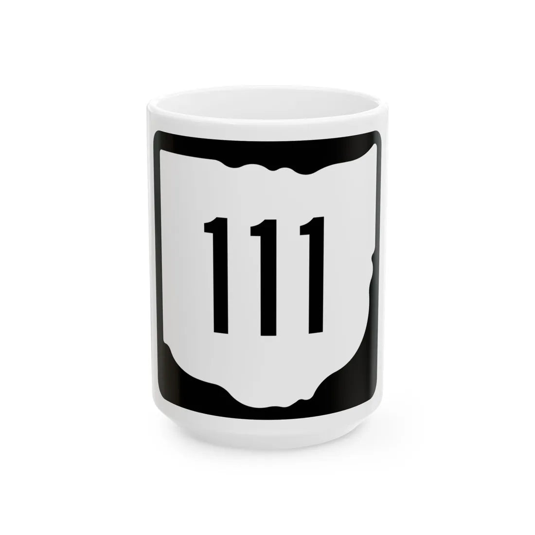OH-111 1967 (Ohio) (Road Sign) White Coffee Mug 15oz - Go Mug Yourself