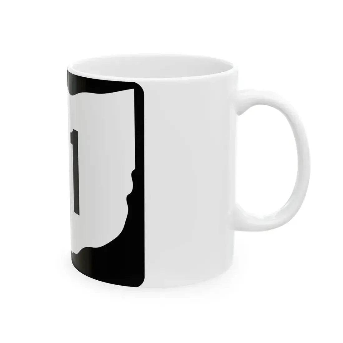 OH-111 (Ohio) (Road Sign) White Coffee Mug - Go Mug Yourself