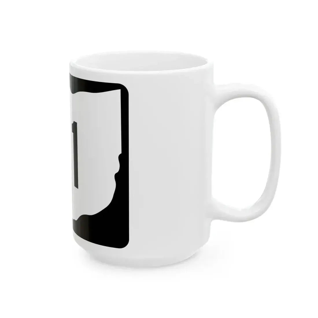 OH-111 (Ohio) (Road Sign) White Coffee Mug - Go Mug Yourself