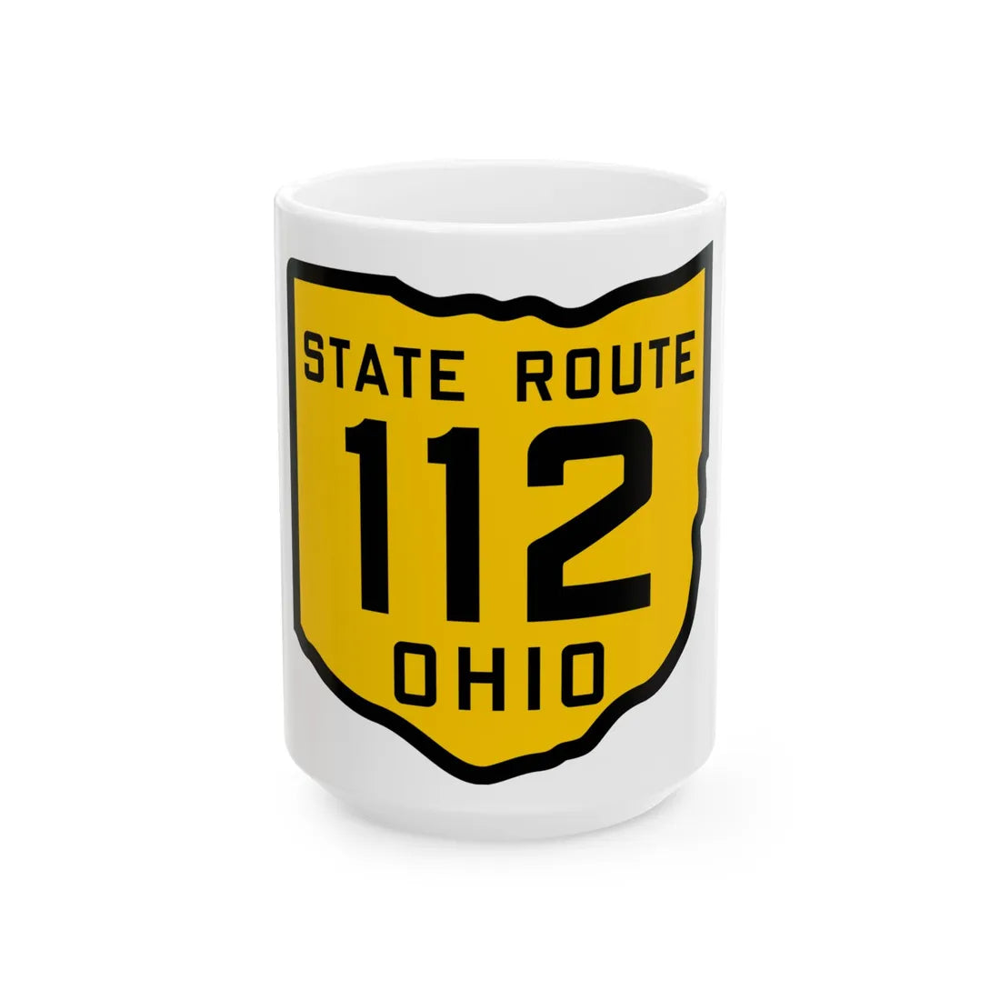 OH-112 1920 (Ohio) (Road Sign) White Coffee Mug 15oz - Go Mug Yourself