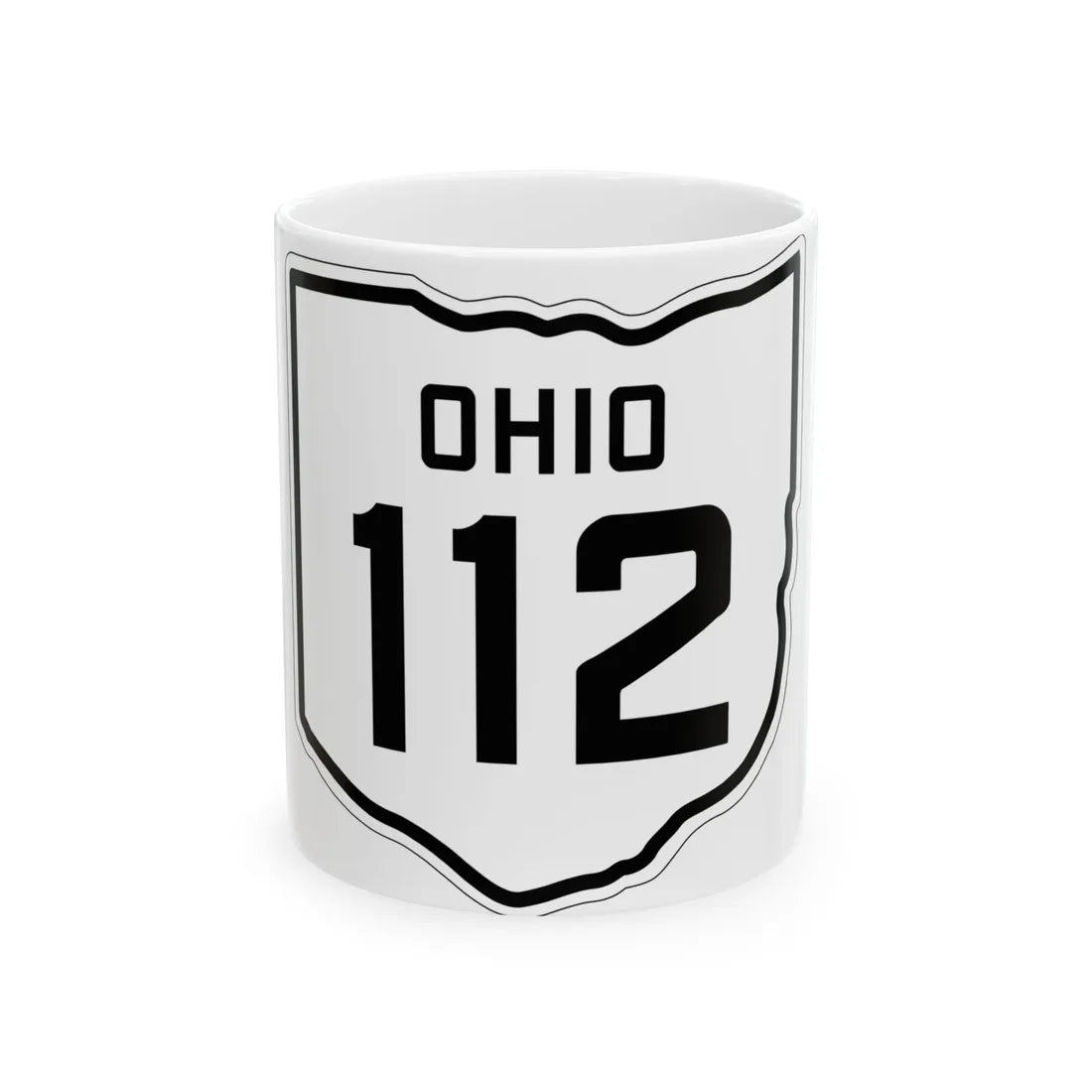 OH-112 1927 (Ohio) (Road Sign) White Coffee Mug 11oz - Go Mug Yourself
