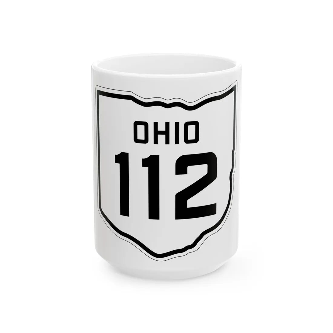 OH-112 1927 (Ohio) (Road Sign) White Coffee Mug 15oz - Go Mug Yourself