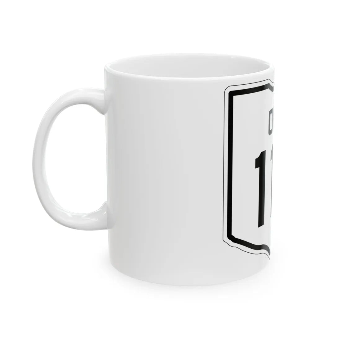 OH-112 1927 (Ohio) (Road Sign) White Coffee Mug - Go Mug Yourself
