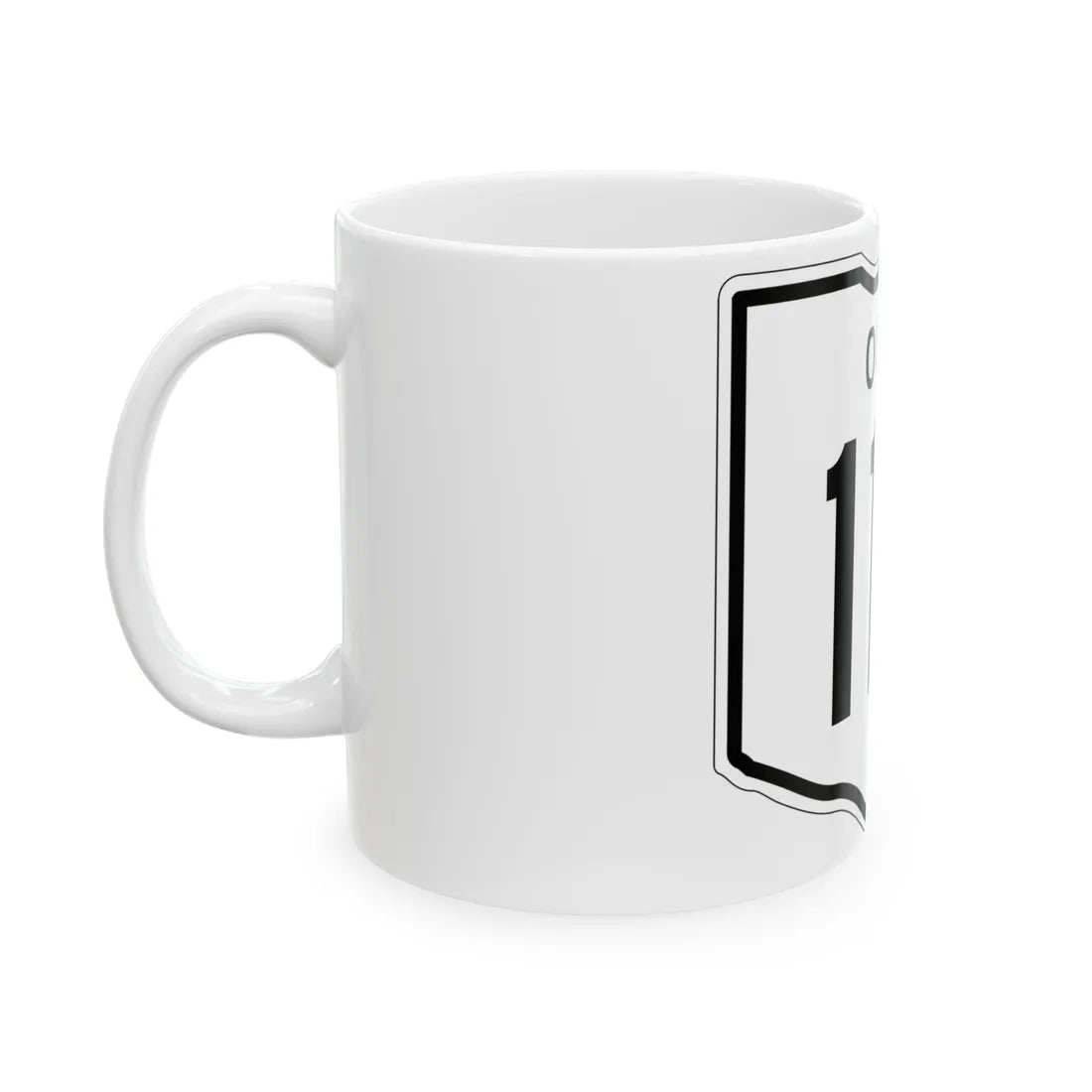 OH-112 1948 (Ohio) (Road Sign) White Coffee Mug - Go Mug Yourself