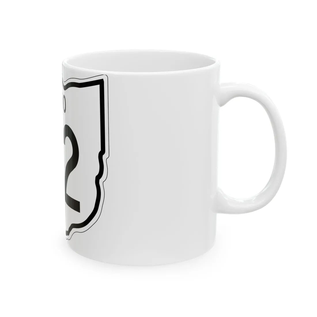 OH-112 1948 (Ohio) (Road Sign) White Coffee Mug - Go Mug Yourself