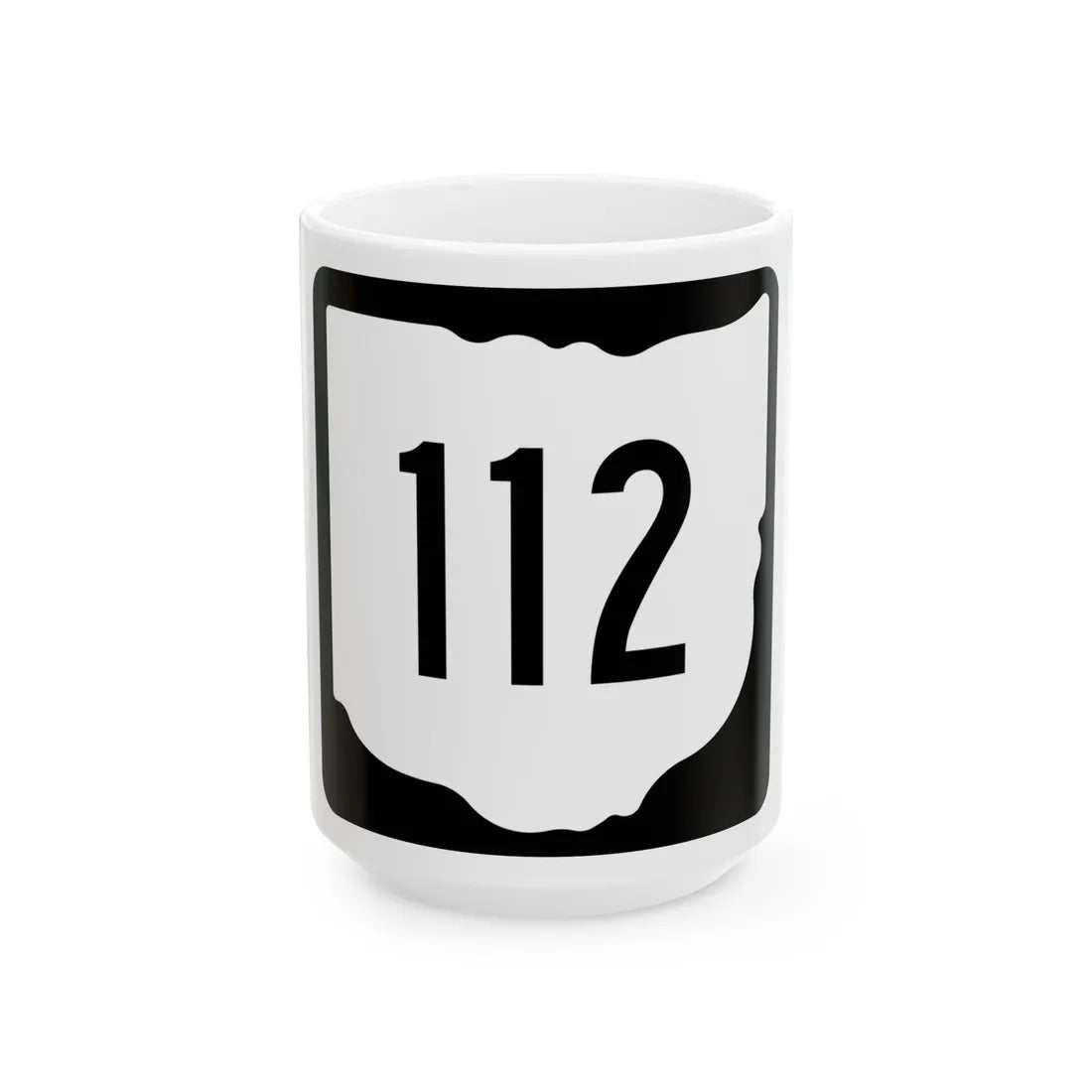 OH-112 1967 (Ohio) (Road Sign) White Coffee Mug 15oz - Go Mug Yourself
