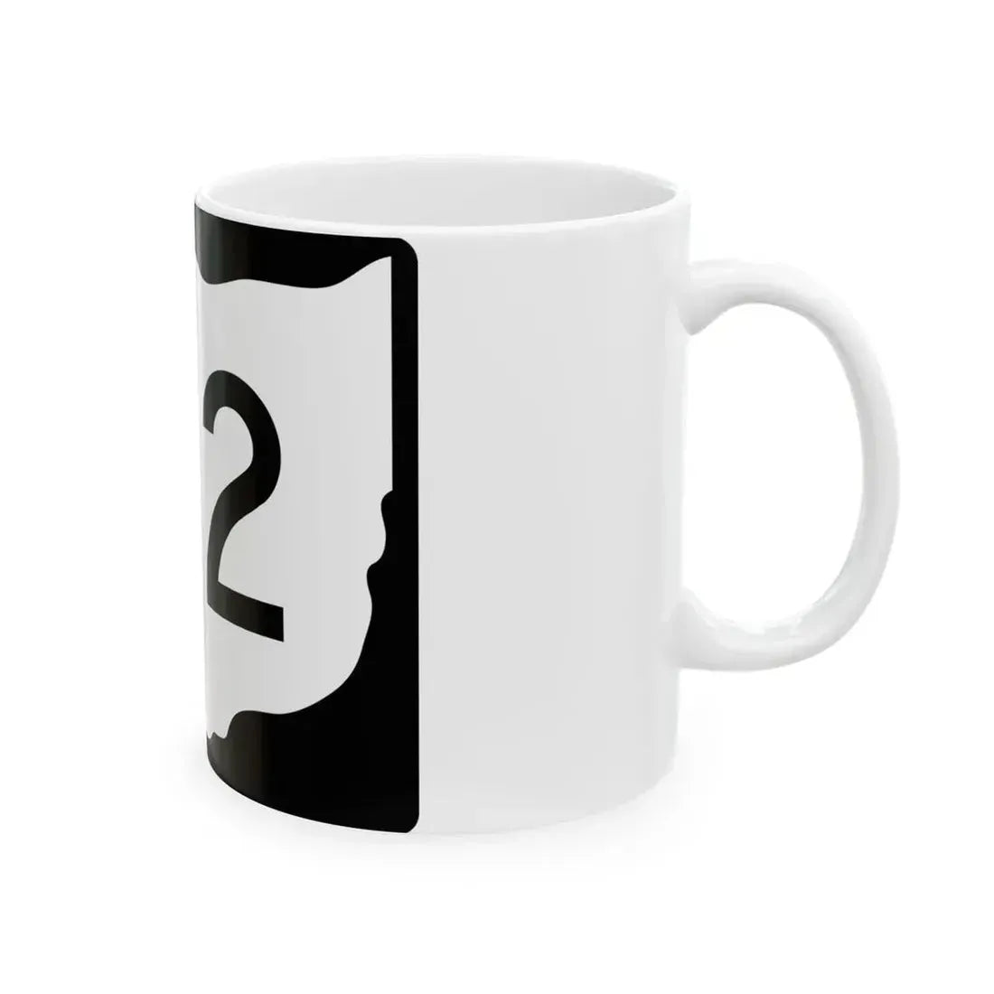 OH-112 (Ohio) (Road Sign) White Coffee Mug - Go Mug Yourself