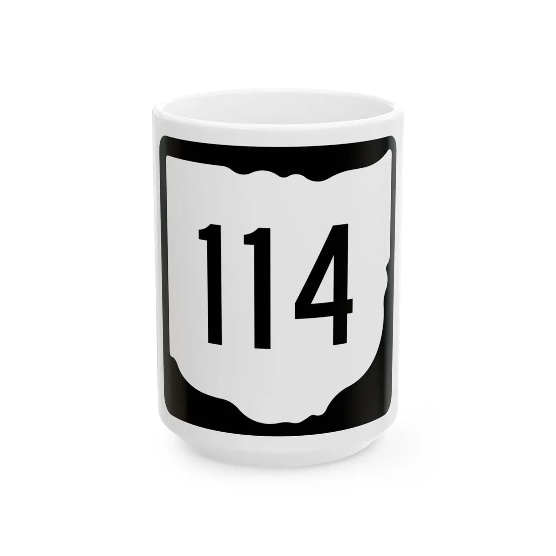 OH-114 1967 (Ohio) (Road Sign) White Coffee Mug 15oz - Go Mug Yourself