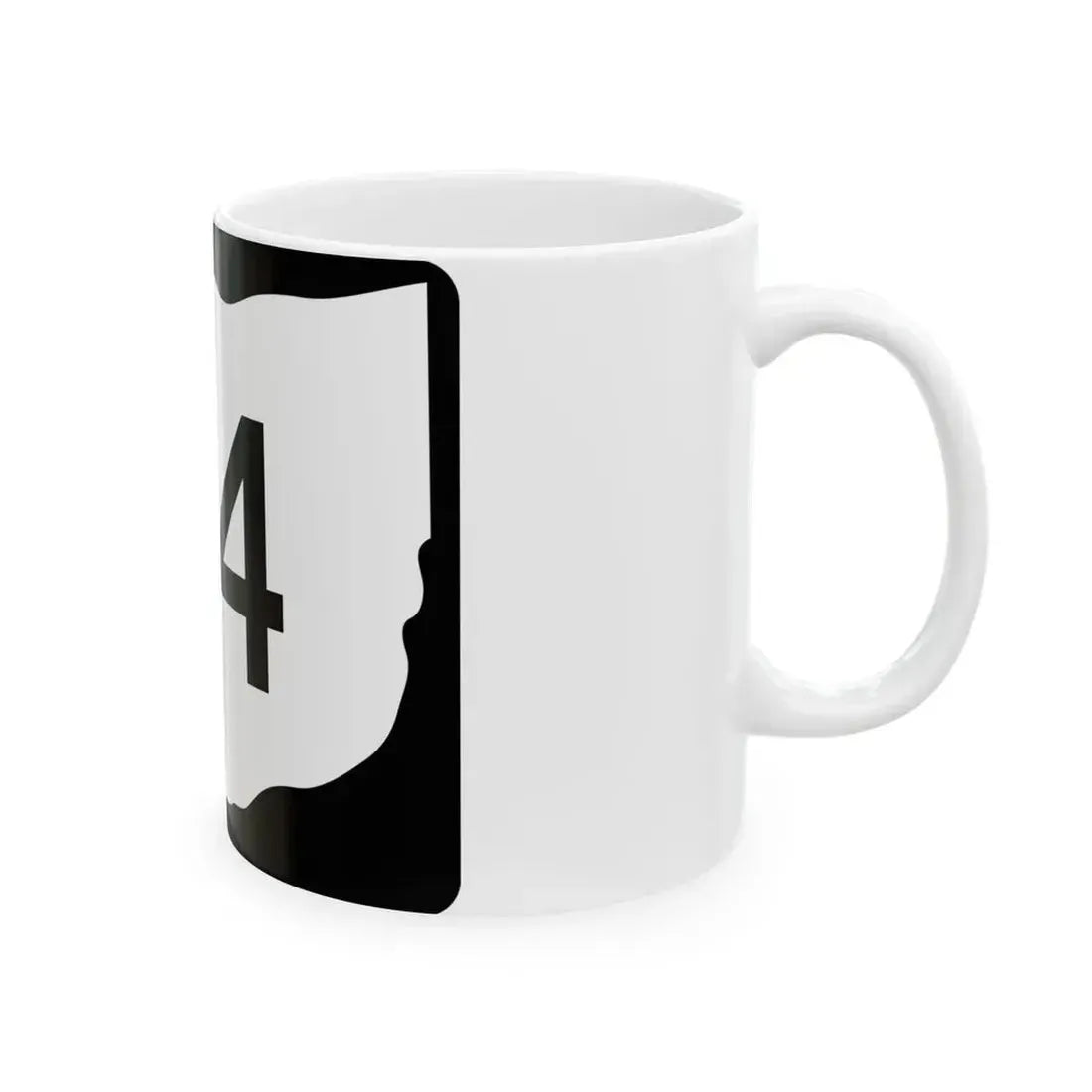 OH-114 (Ohio) (Road Sign) White Coffee Mug - Go Mug Yourself