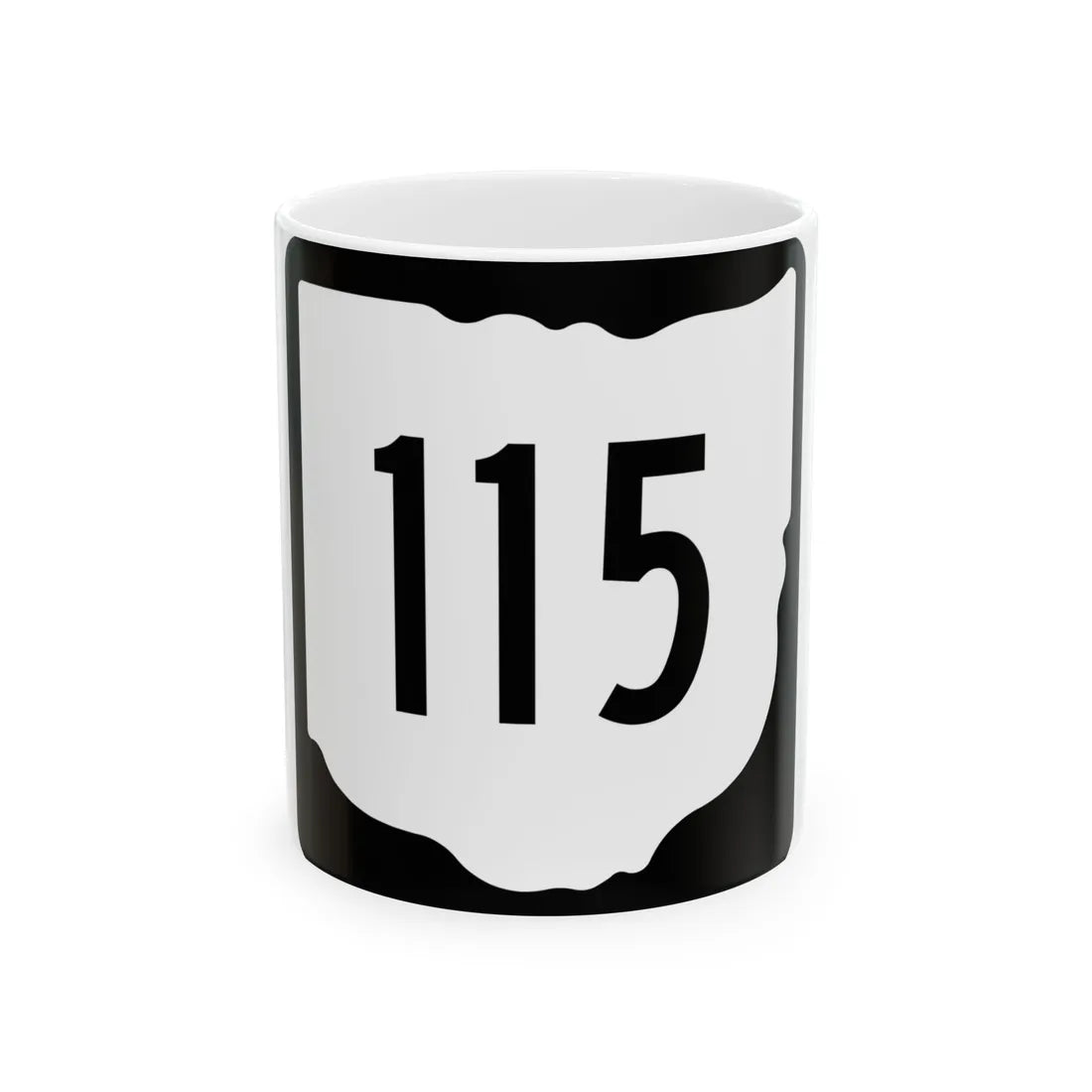 OH-115 1967 (Ohio) (Road Sign) White Coffee Mug 11oz - Go Mug Yourself