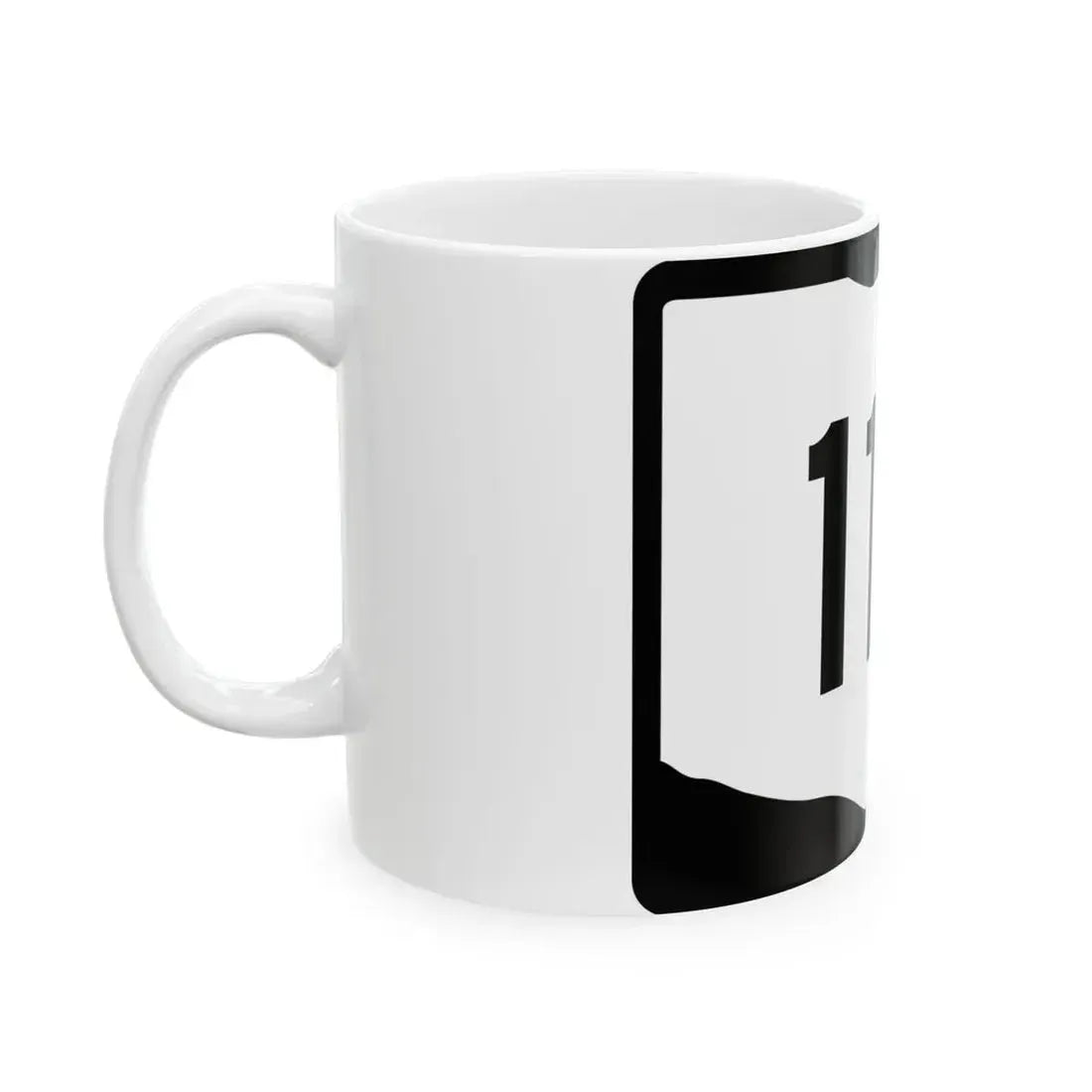 OH-115 (Ohio) (Road Sign) White Coffee Mug - Go Mug Yourself