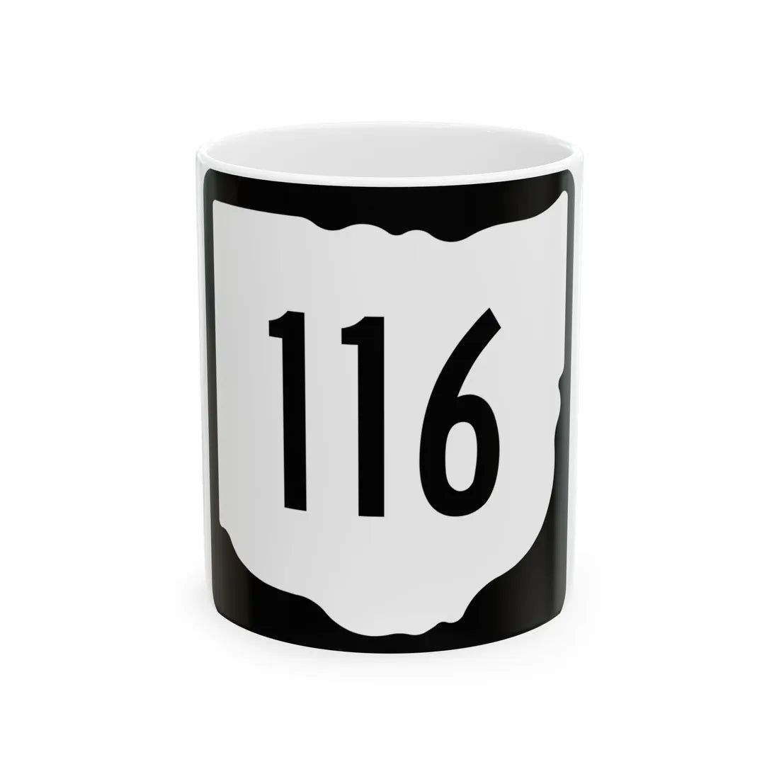 OH-116 1967 (Ohio) (Road Sign) White Coffee Mug 11oz - Go Mug Yourself