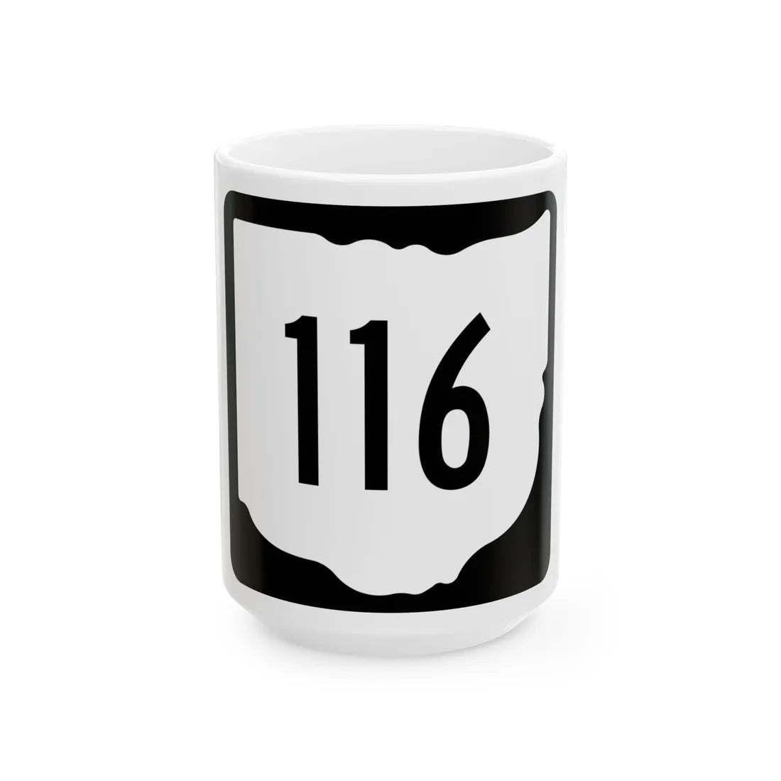 OH-116 1967 (Ohio) (Road Sign) White Coffee Mug 15oz - Go Mug Yourself