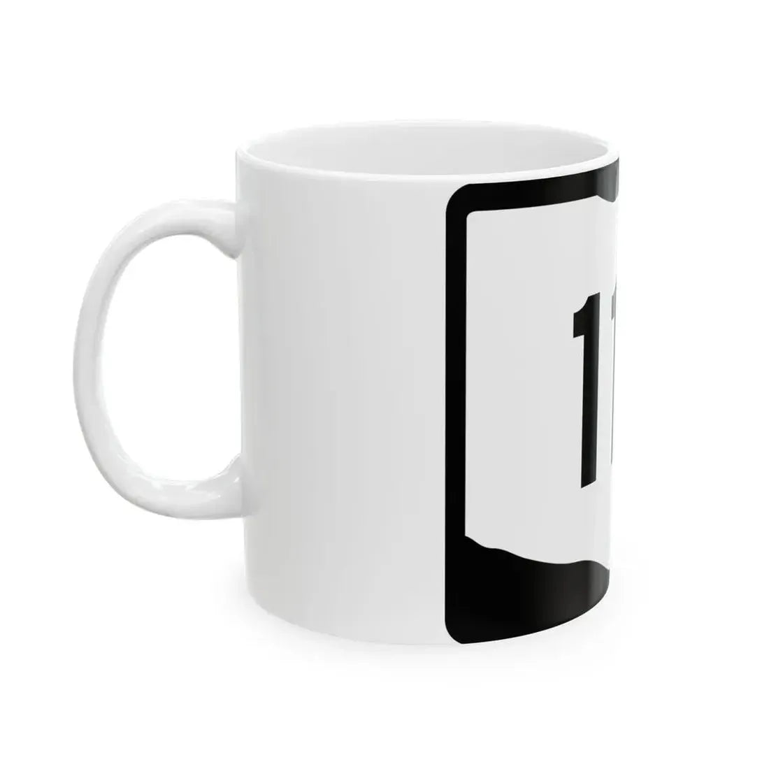 OH-117 (Ohio) (Road Sign) White Coffee Mug - Go Mug Yourself