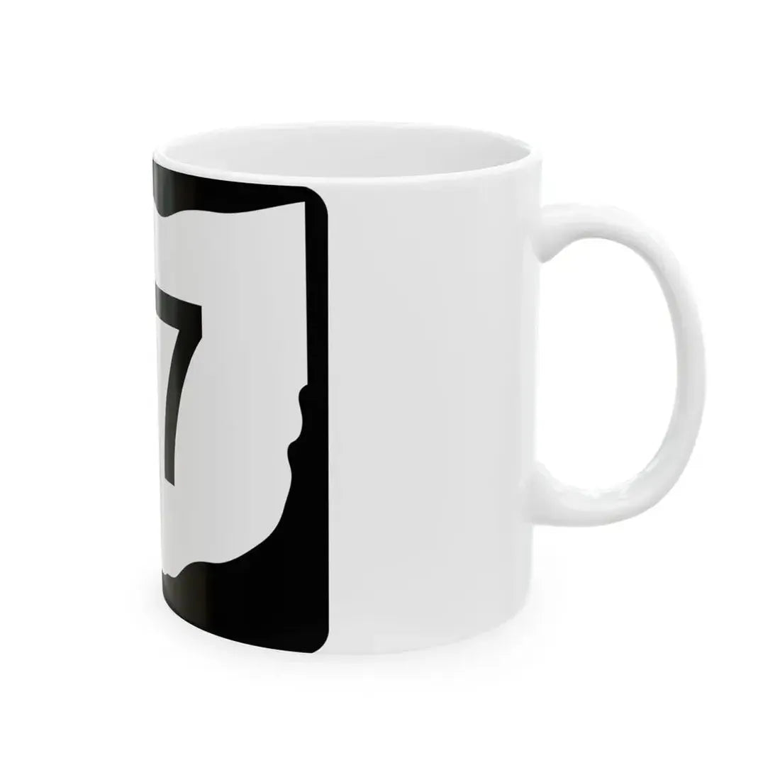 OH-117 (Ohio) (Road Sign) White Coffee Mug - Go Mug Yourself