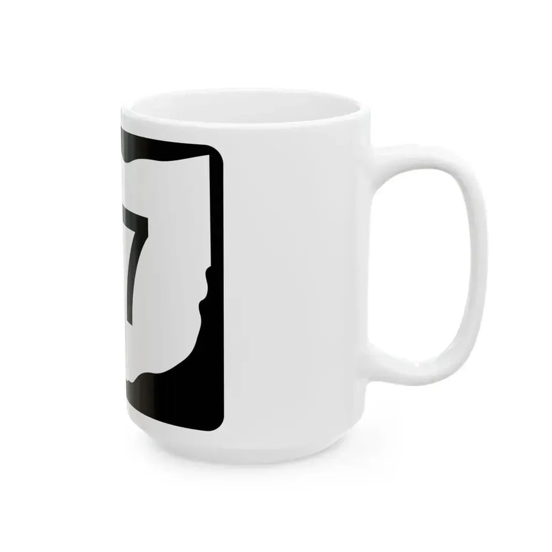 OH-117 (Ohio) (Road Sign) White Coffee Mug - Go Mug Yourself