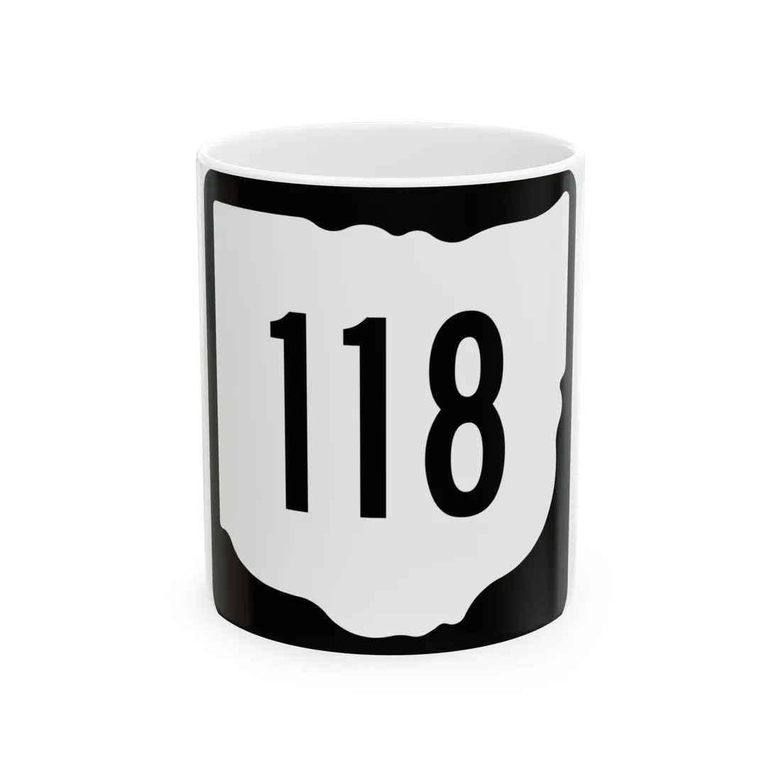 OH-118 1967 (Ohio) (Road Sign) White Coffee Mug 11oz - Go Mug Yourself