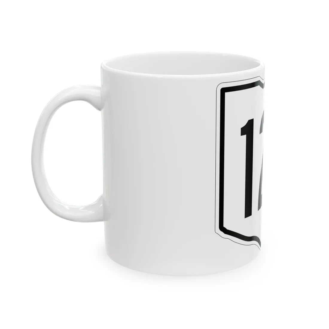 OH-120 1960 (Ohio) (Road Sign) White Coffee Mug - Go Mug Yourself