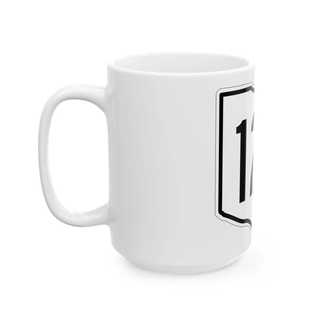OH-120 1960 (Ohio) (Road Sign) White Coffee Mug - Go Mug Yourself
