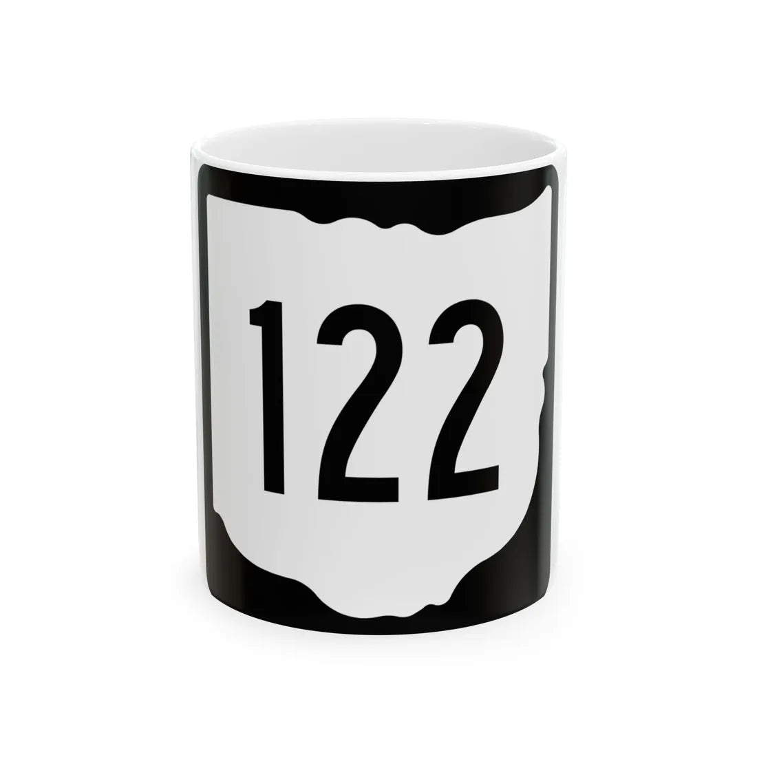OH-122 1967 (Ohio) (Road Sign) White Coffee Mug 11oz - Go Mug Yourself
