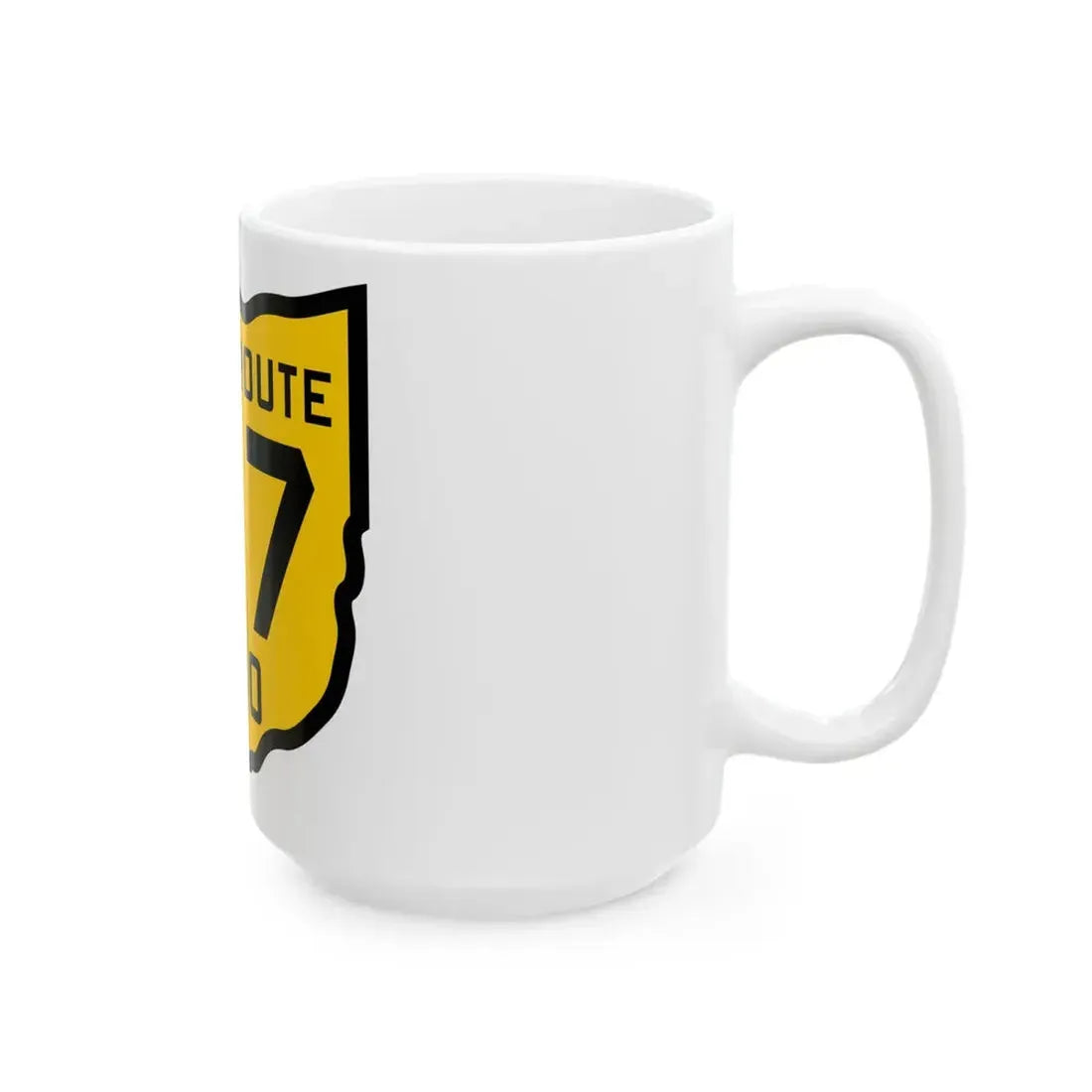 OH-127 1920 (Ohio) (Road Sign) White Coffee Mug - Go Mug Yourself