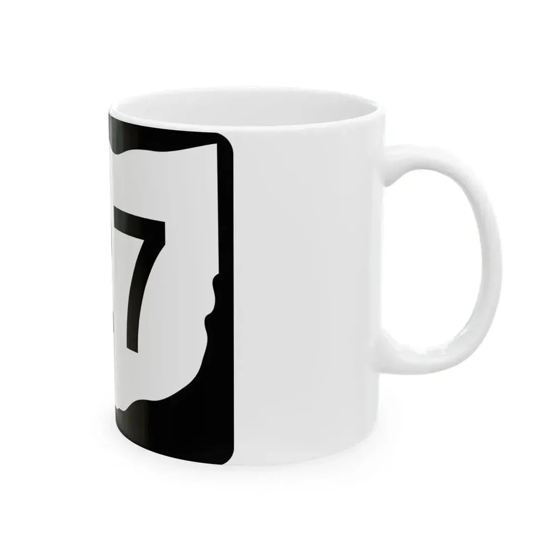 OH-127 (Ohio) (Road Sign) White Coffee Mug - Go Mug Yourself