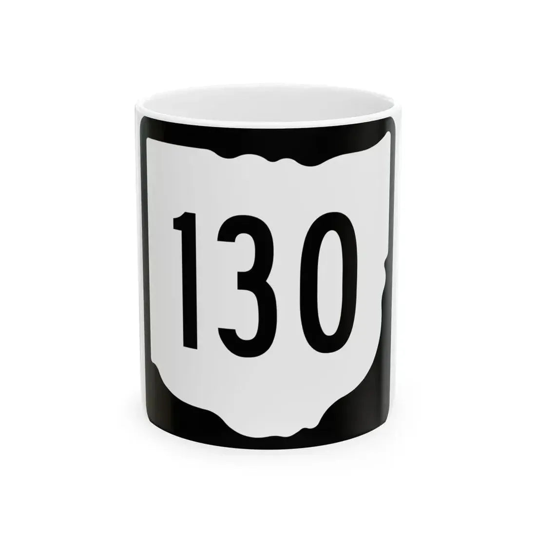 OH-130 1967 (Ohio) (Road Sign) White Coffee Mug 11oz - Go Mug Yourself