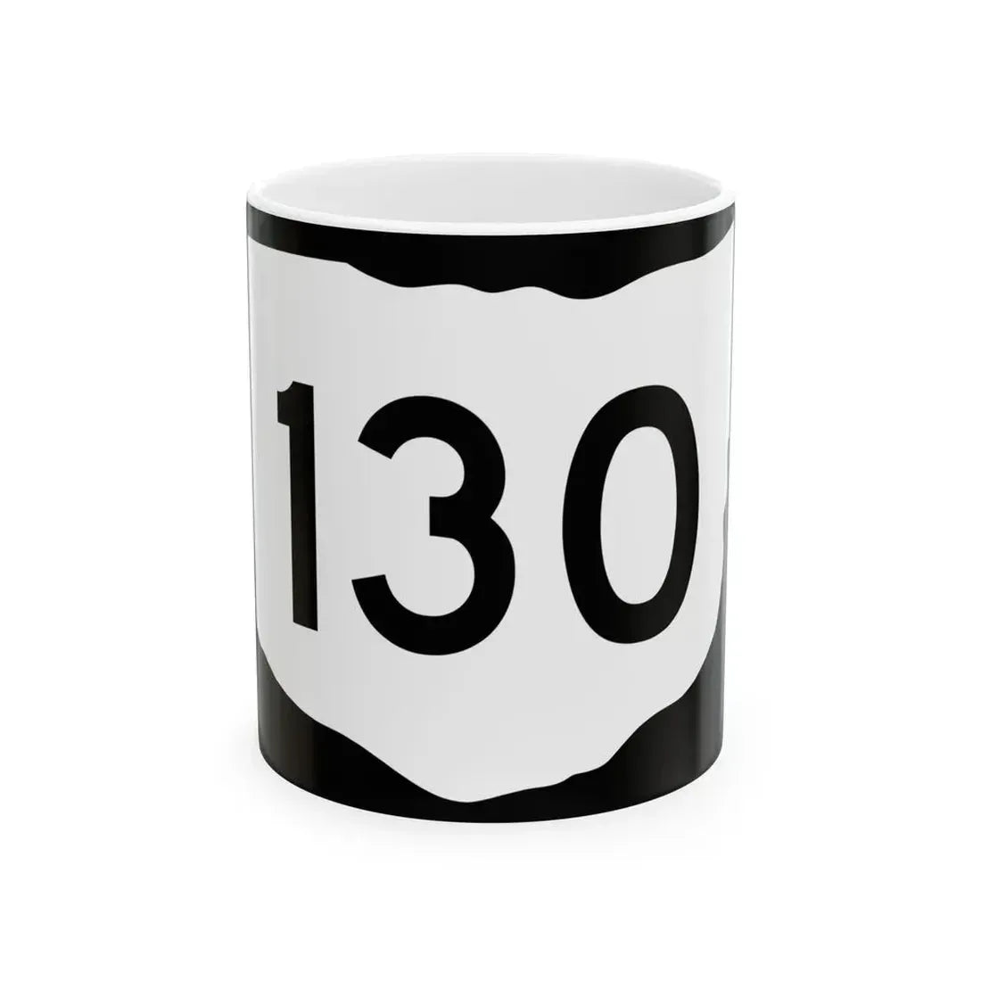 OH-130 (Ohio) (Road Sign) White Coffee Mug 11oz - Go Mug Yourself