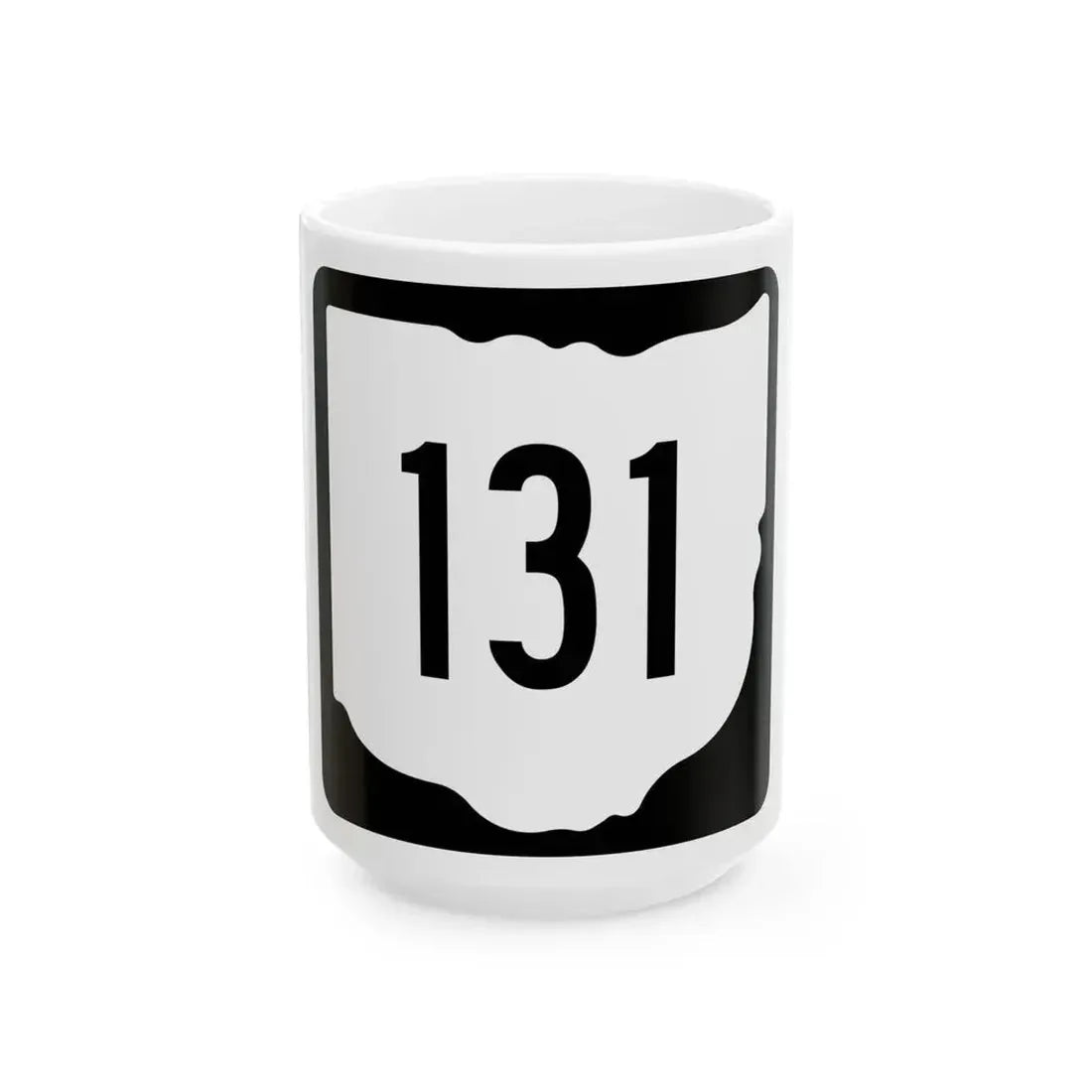 OH-131 1967 (Ohio) (Road Sign) White Coffee Mug 15oz - Go Mug Yourself