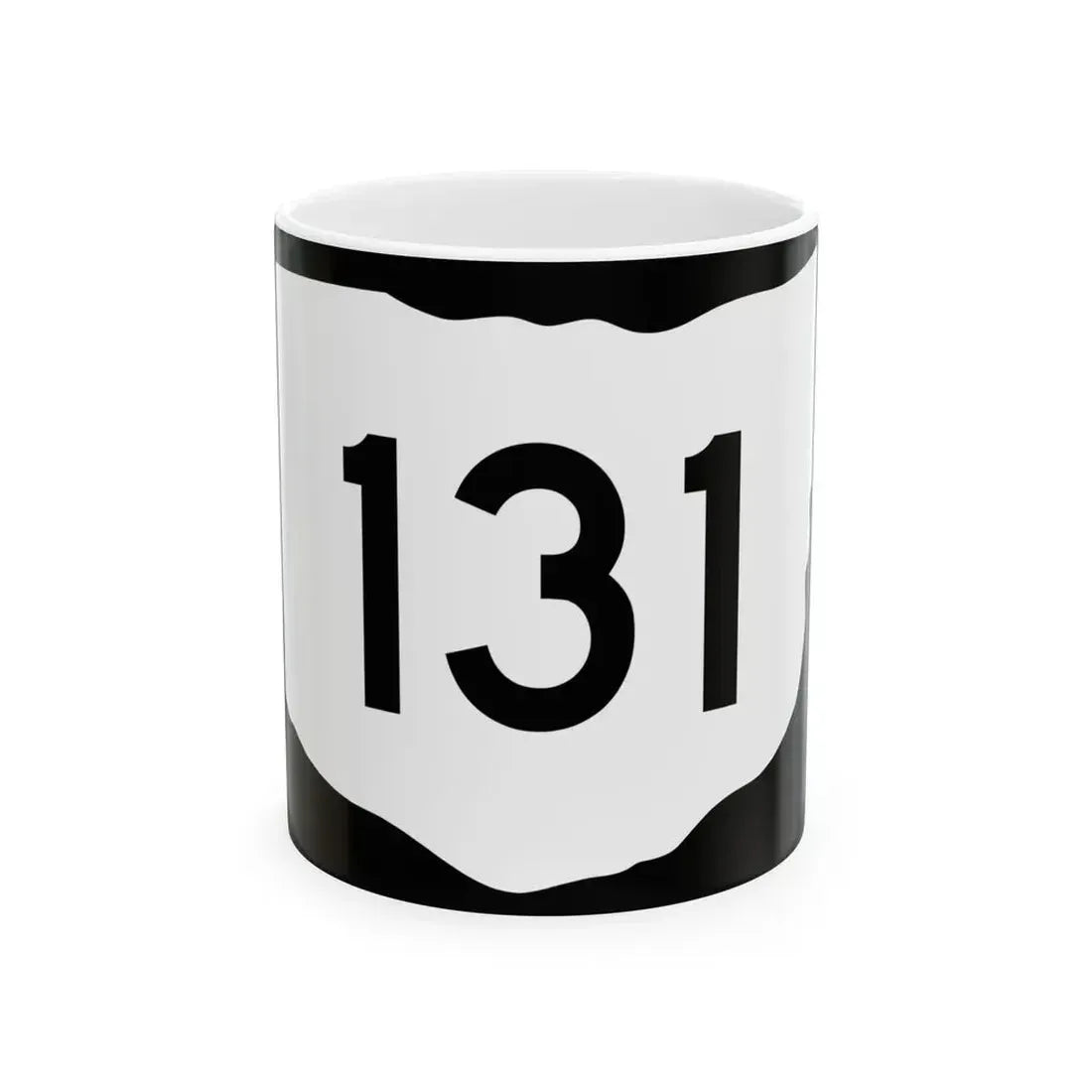 OH-131 (Ohio) (Road Sign) White Coffee Mug 11oz - Go Mug Yourself