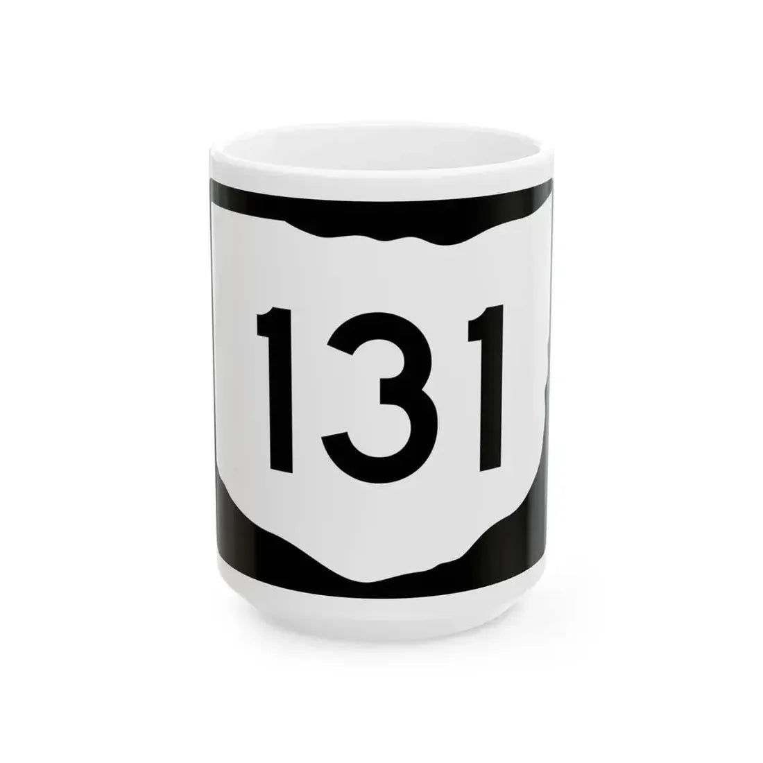 OH-131 (Ohio) (Road Sign) White Coffee Mug 15oz - Go Mug Yourself