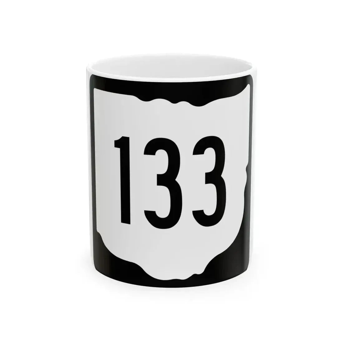 OH-133 1967 (Ohio) (Road Sign) White Coffee Mug 11oz - Go Mug Yourself