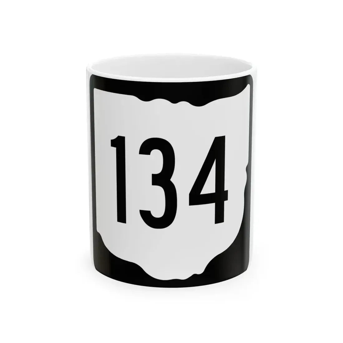 OH-134 1967 (Ohio) (Road Sign) White Coffee Mug 11oz - Go Mug Yourself