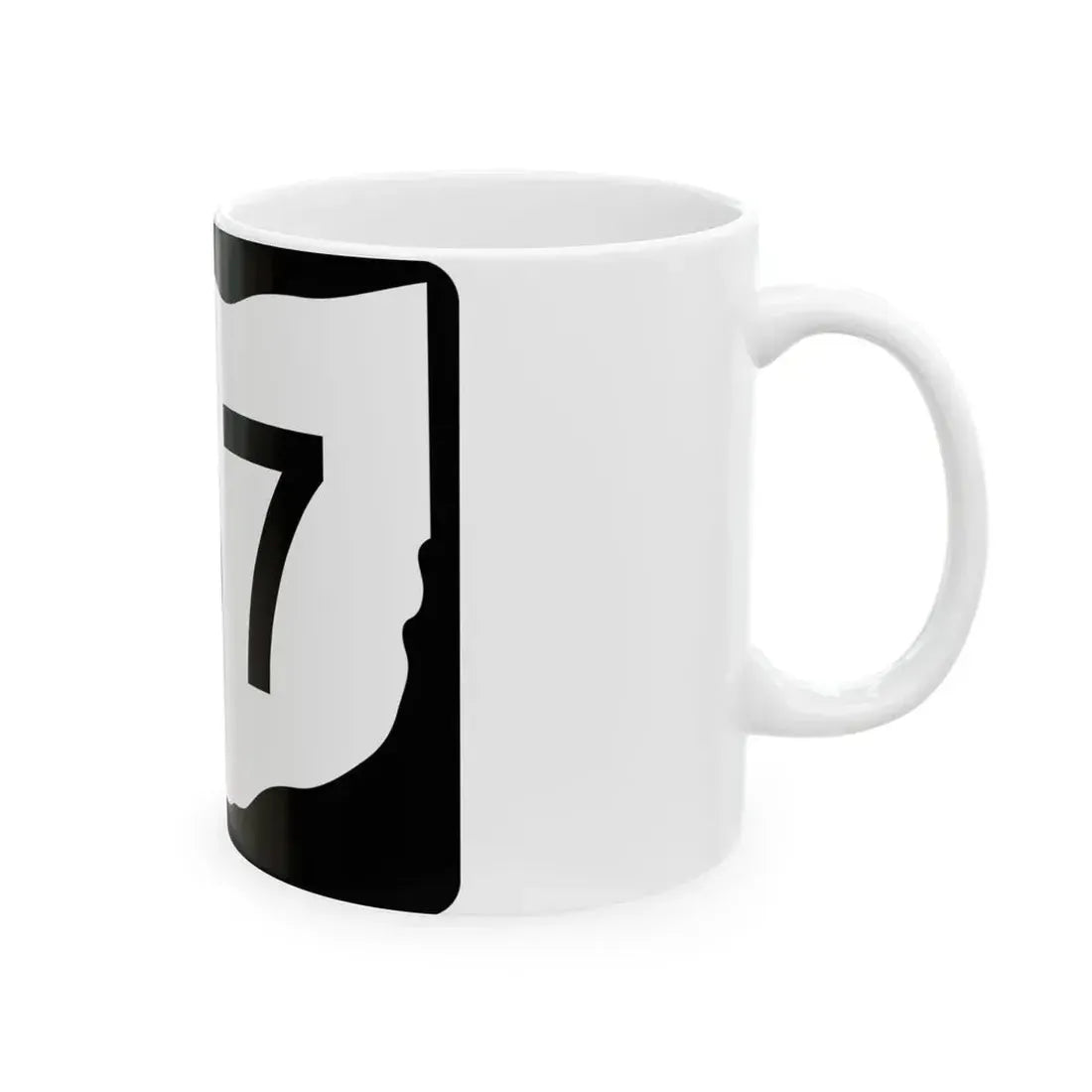 OH-137 (Ohio) (Road Sign) White Coffee Mug - Go Mug Yourself