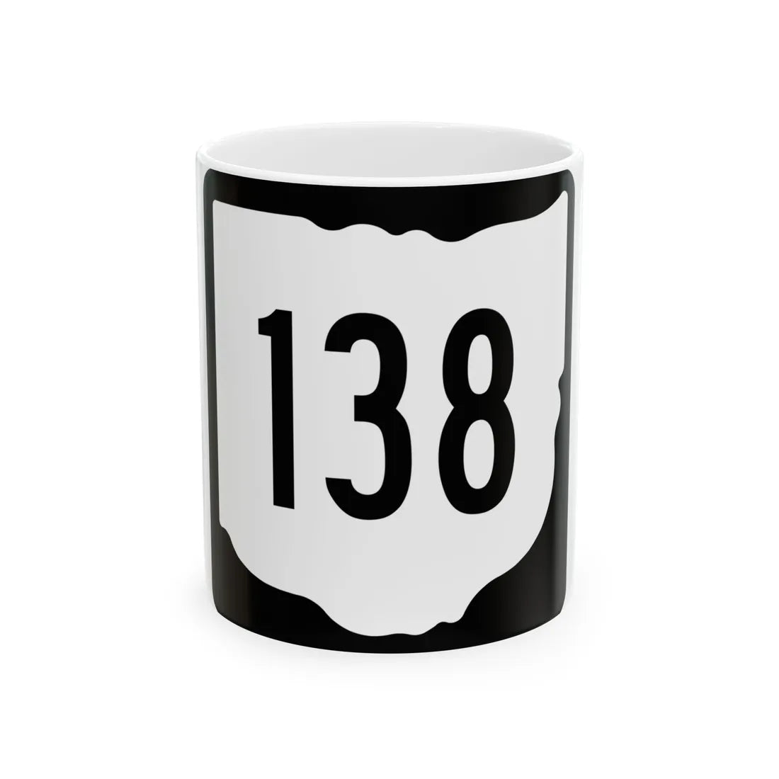OH-138 1967 (Ohio) (Road Sign) White Coffee Mug 11oz - Go Mug Yourself