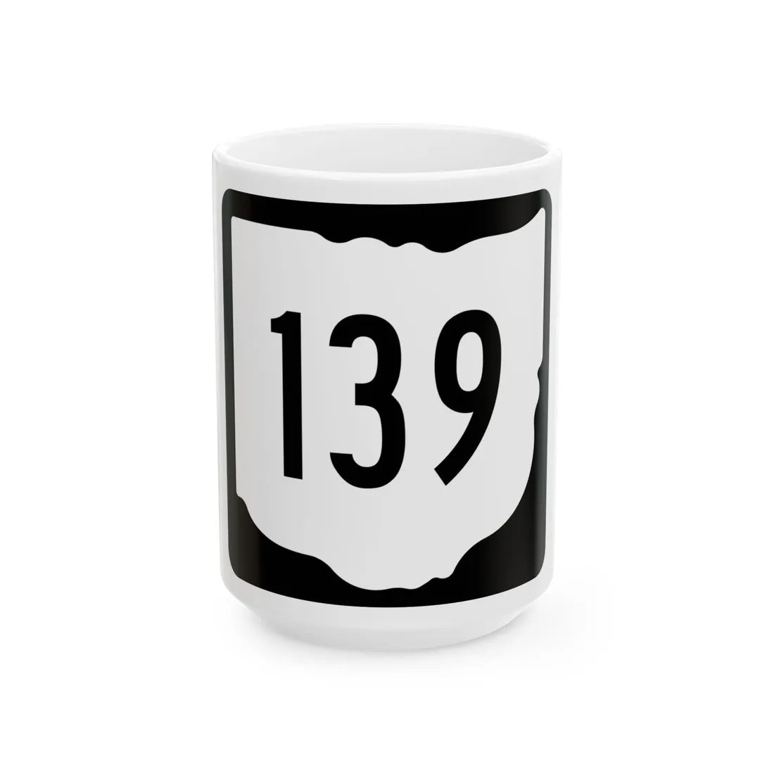 OH-139 1967 (Ohio) (Road Sign) White Coffee Mug 15oz - Go Mug Yourself